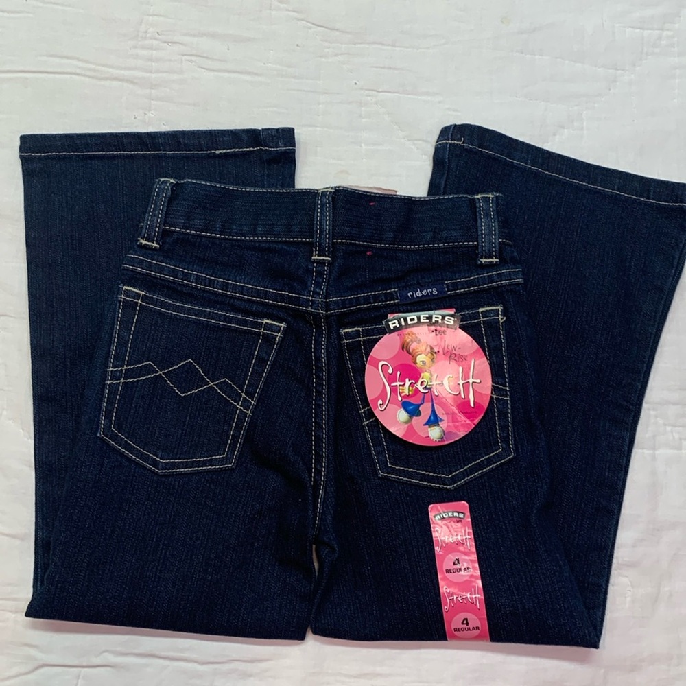 Riders by Lee Girl's‎ Street Stretch Dark Wash Bootcut Jeans Size 4 Regular NWT